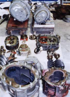 Compressores parafuso isento de óleo Compressores parafuso isento de óleo